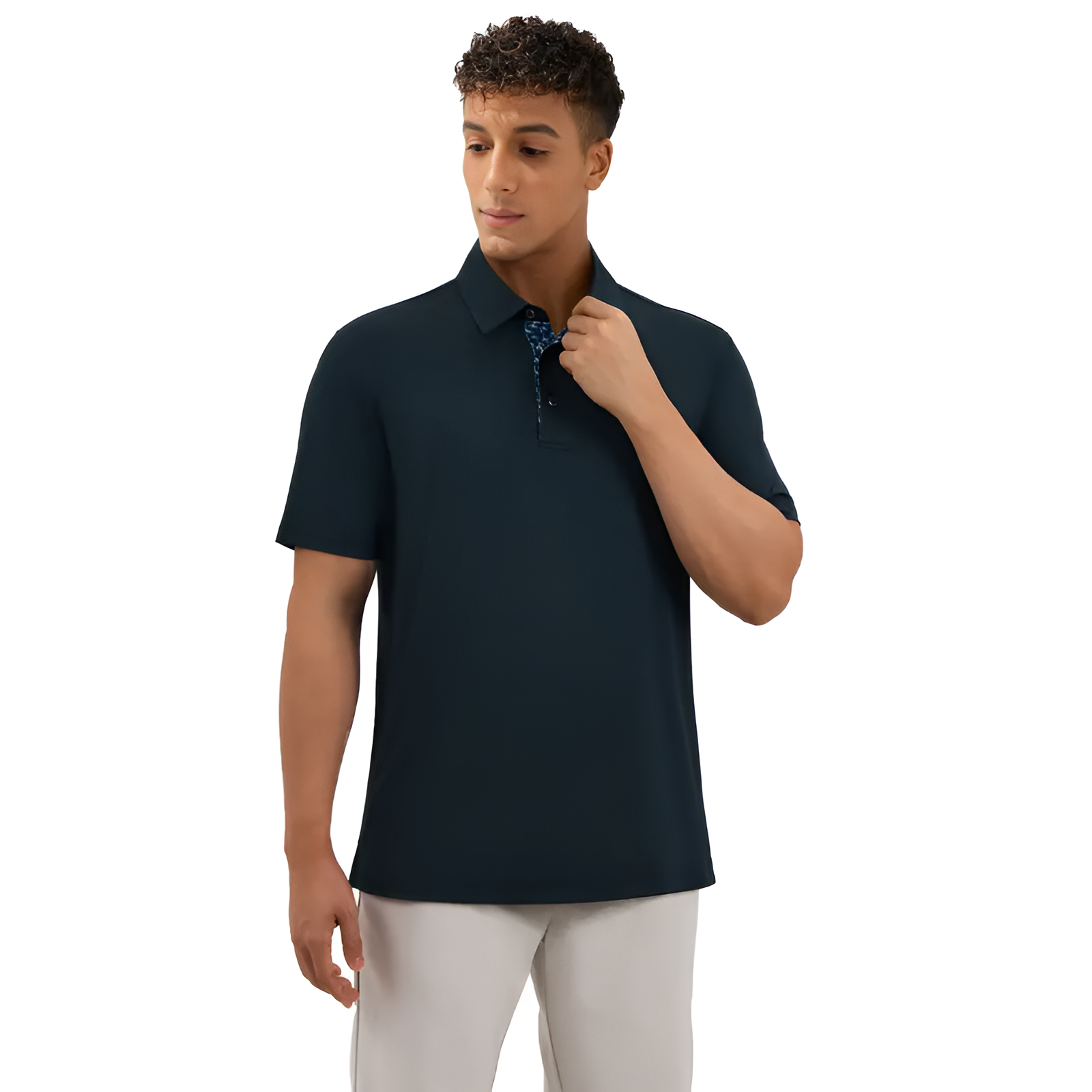 3-Pack Men's Polo Shirts – Soft Breathable Cotton image 4